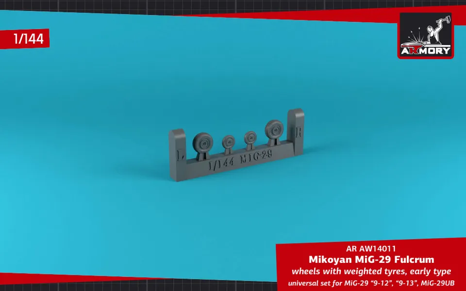 Armory Models Mikoyan MiG-29 Fulcrum resinová kola 1/144 early