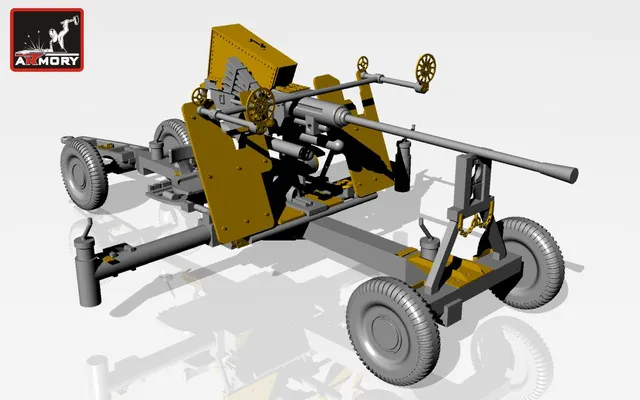 Armory Models 40mm Bofors L60 1/72 detailing sada resin
