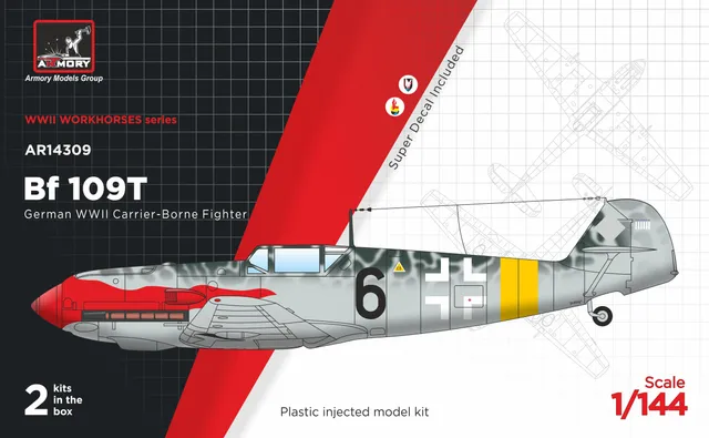 Armory Models Bf 109T Flugzeugträger Jäger model 1/144