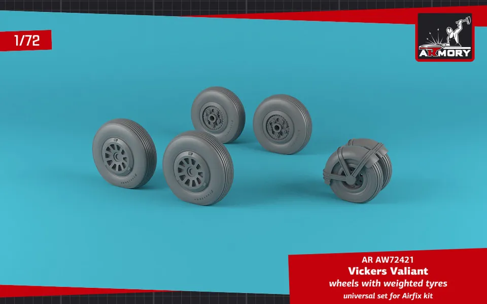 Armory Models A.W. Valiant kola 1/72 zatížené