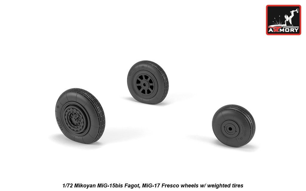 Armory Models MiG-15bis / MiG-17 kola 1/72 zatížená