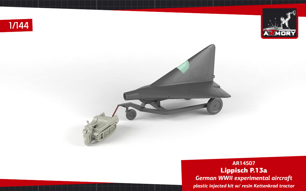 Armory Models Lippisch P.13a s Kettenkrad model 1/144 resin