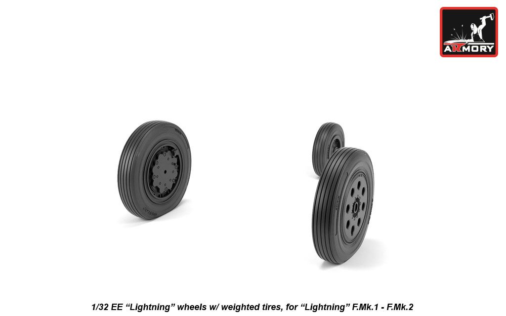 Armory Models EE Lightning resinová kola 1/32 raná
