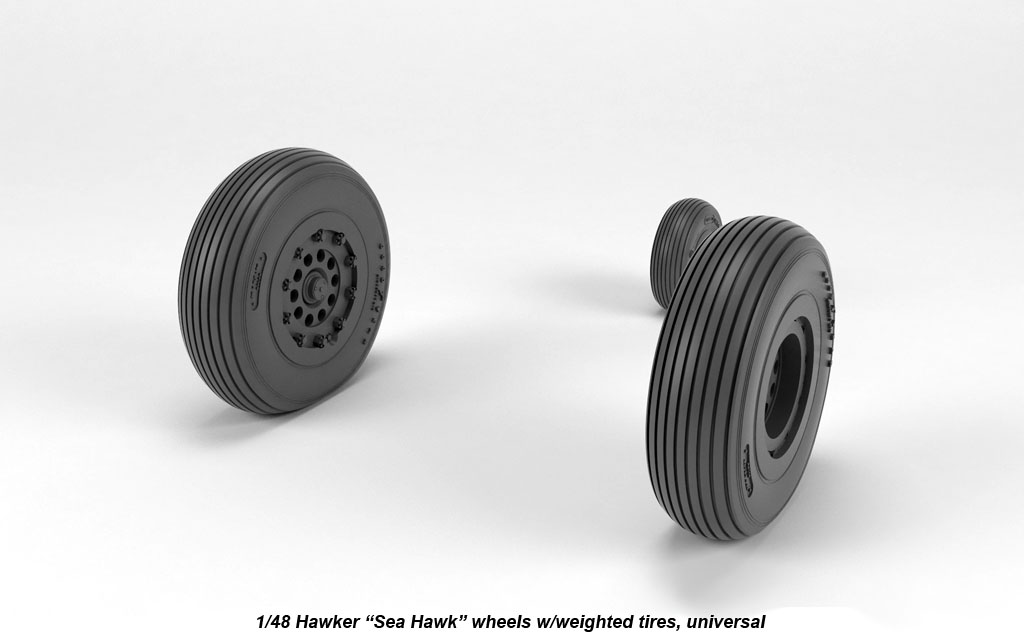 Armory Models Hawker Sea Hawk kola 1/48 zatížená