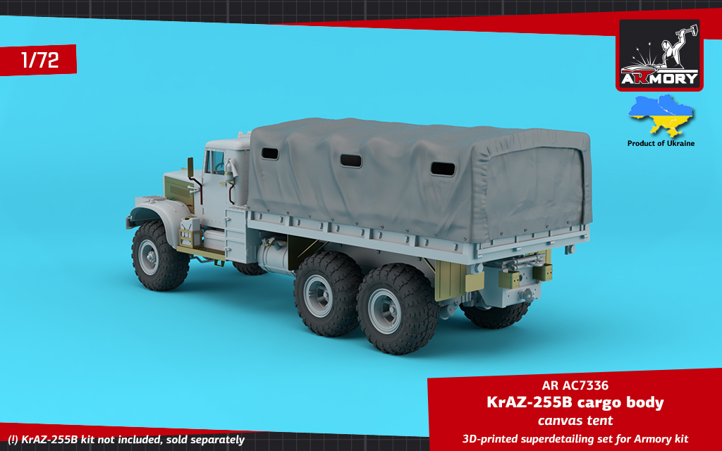 Armory Models 1/72 KrAZ-255B plachta nákladní