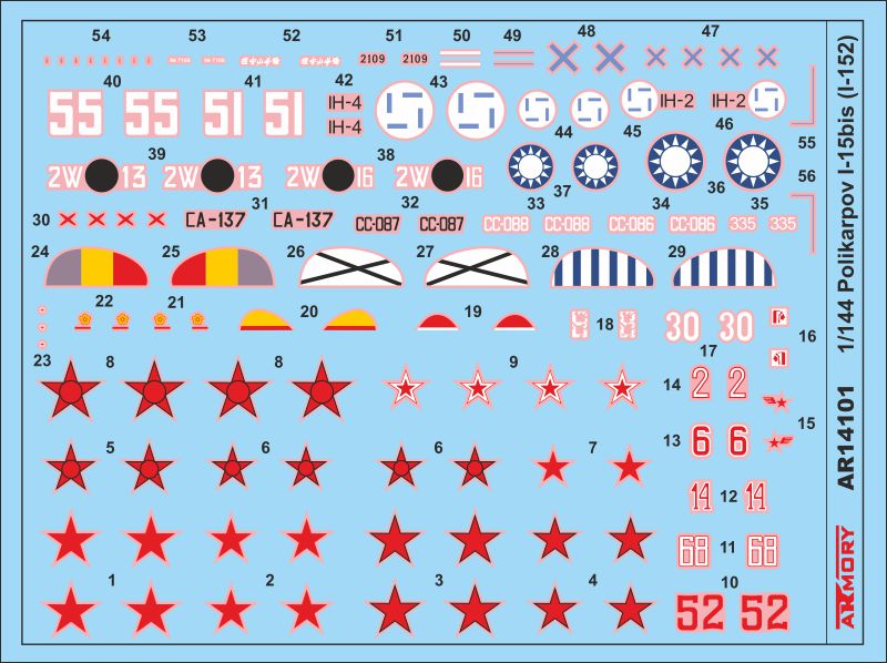 Armory Models Polikarpov I-15bis 1/144 stavebnice letadla