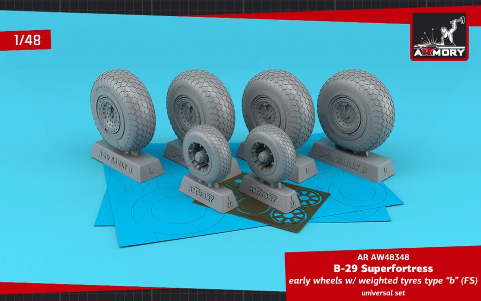 Armory Models B-29 Superfortress 1/48 kola typ B