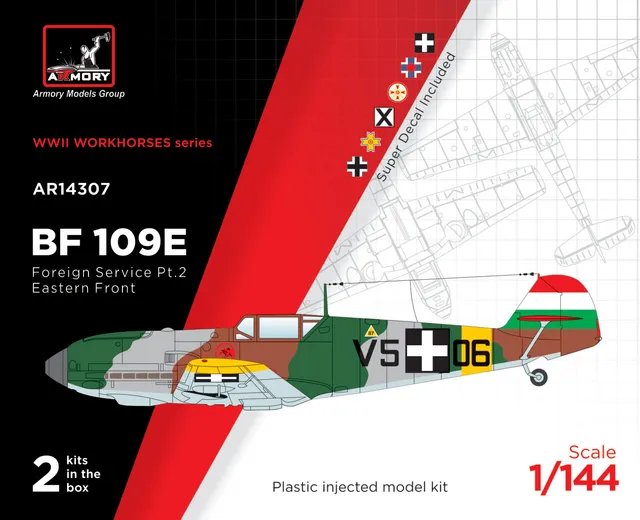 Armory Models Bf 109E Foreign Service Aces obtisky 1/144 2. díl