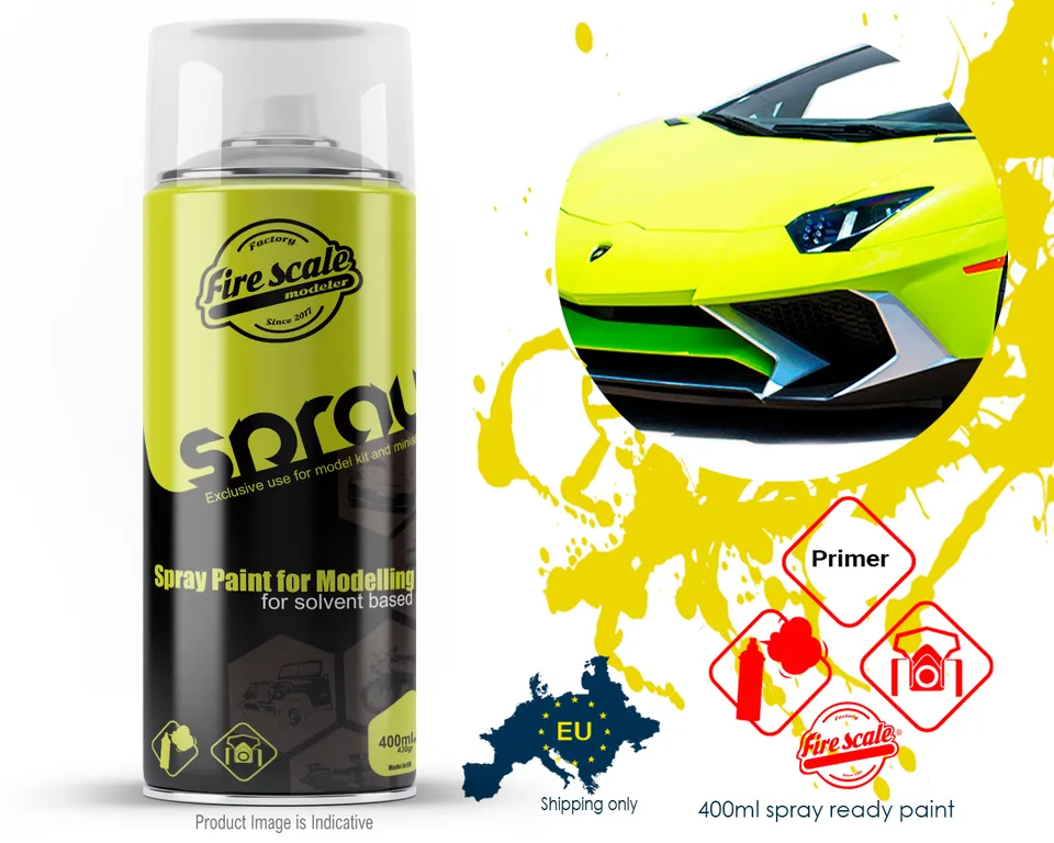 Fire Scale Colors Fluo Yellow barva ve spreji 400 ml mat