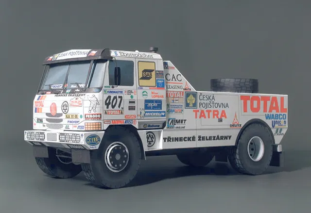 PK Graphica Tatra 815 Dakar 2000 papírový model Loprais
