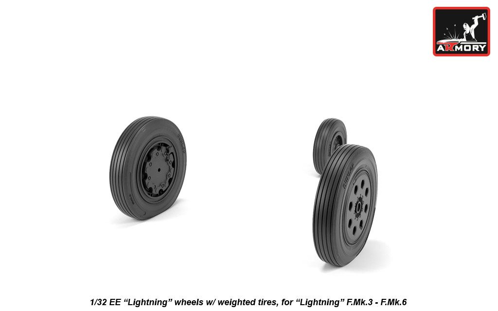 Armory Models EE Lightning resinová kola 1/32 pozdní