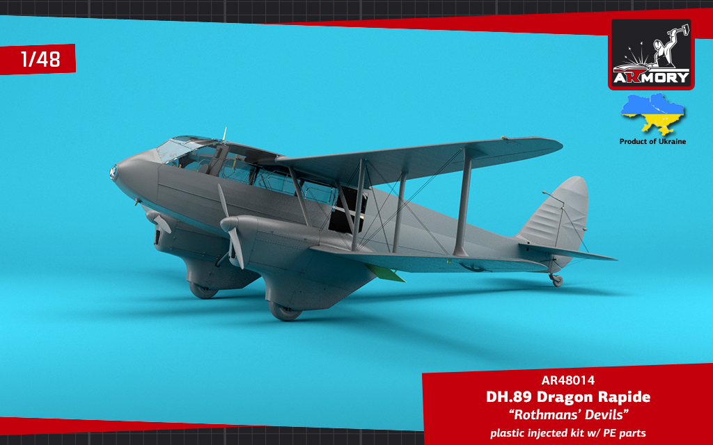 Armory Models DH.89 Dragon Rapide 1/48 obtisky Rothmans