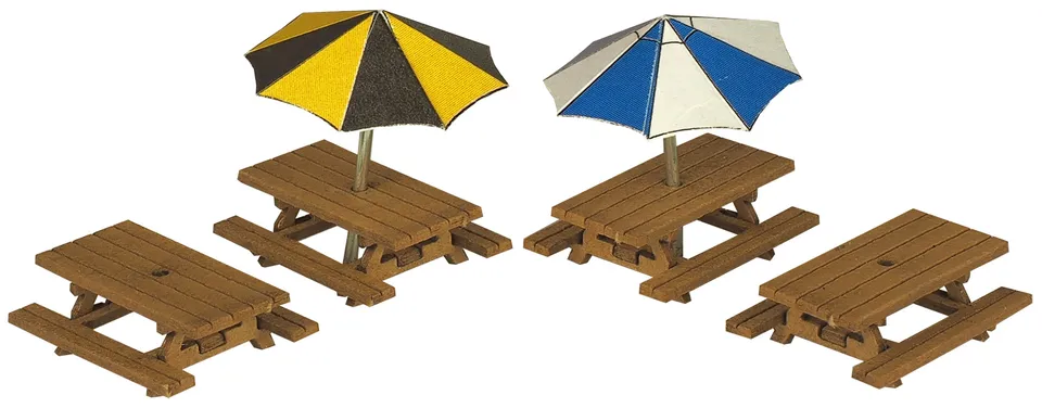 Metcalfe PN810 Piknikové stoly papírový model N 4 ks