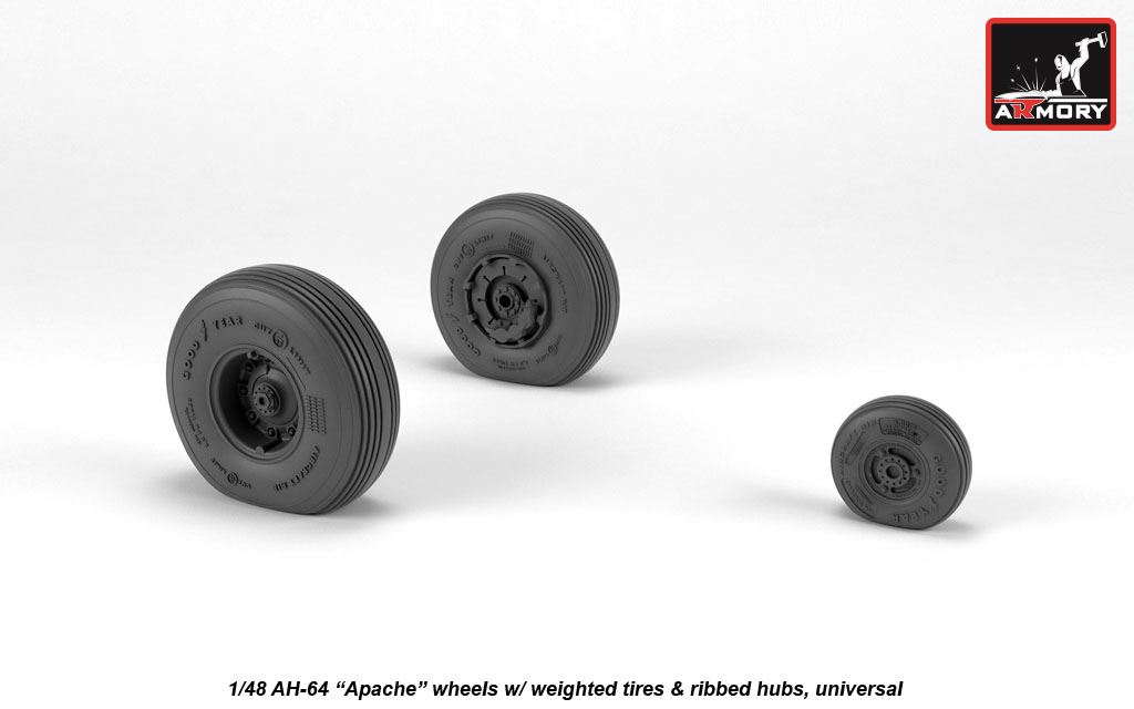 Armory Models AH-64 Apache kola 1/48 žebrovaná