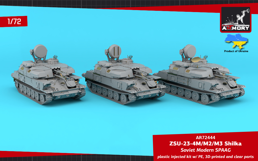 Armory Models ZSU-23-4M/M3/M2 Šilka 1/72 stavebnice