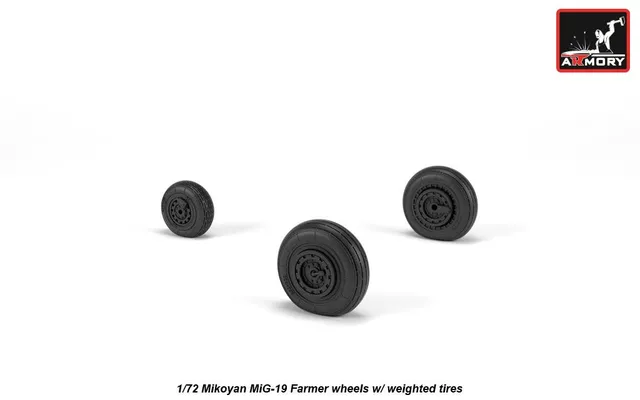 Armory Models MiG-19 Farmer resinová kola 1/72 zatížená