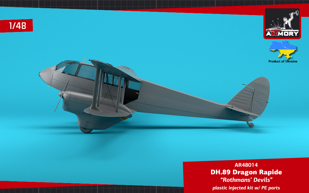 Armory Models DH.89 Dragon Rapide 1/48 obtisky Rothmans