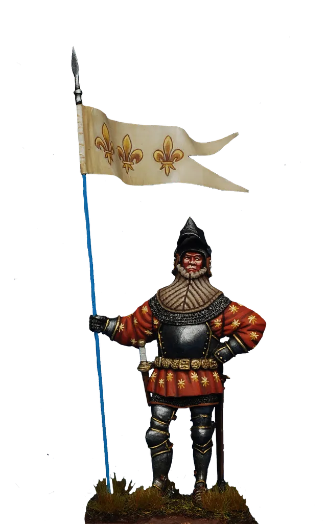 Olimp Models French Banner Agincourt 1415 figurka 54 mm