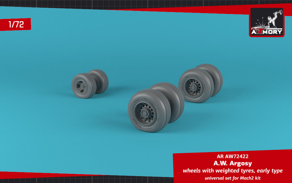 Armory Models Argosy kola 1/72 raná zatížená