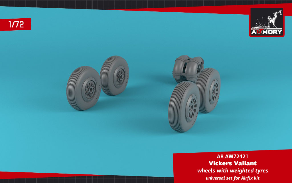 Armory Models A.W. Valiant kola 1/72 zatížené