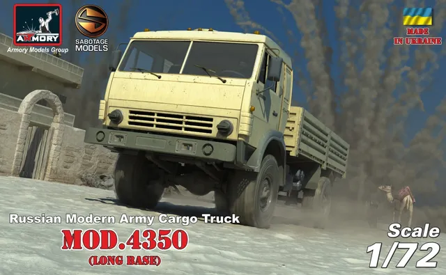 Armory Models 4350 4x4 truck model 1/72 postsovětský