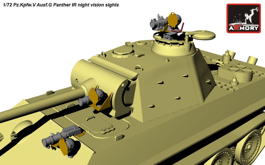 Armory Models Panther Ausf.G 1/72 IR zaměřovače