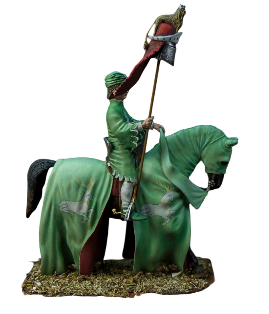 Olimp Models Sir John Holland’s Squire 1390 jezdecká figurka