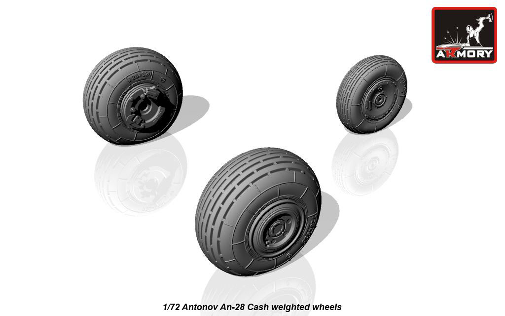 Armory Models An-28 Cash kola 1/72 zatížená pryskyřice