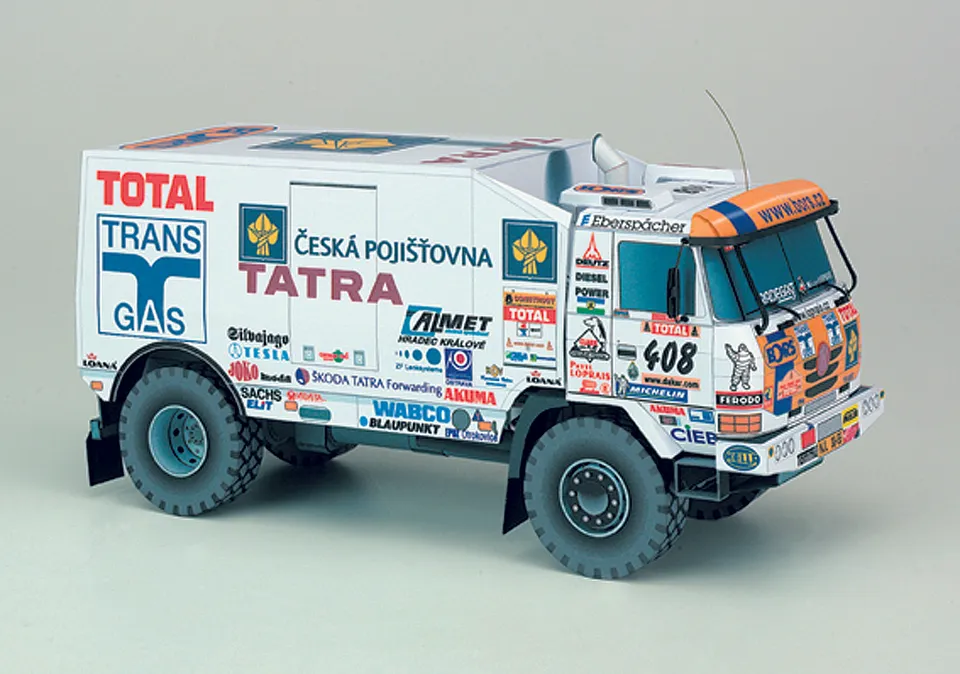 PK Graphica Tatra 815 Dakar 2002 papírový model Loprais