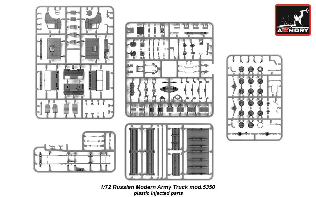 Armory Models mod.5350 1/72 model nákladního vozu 6×6