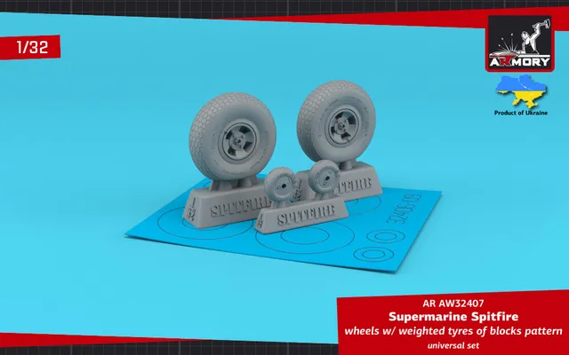Armory Models 1/32 Spitfire kola podvozku 4-spoke