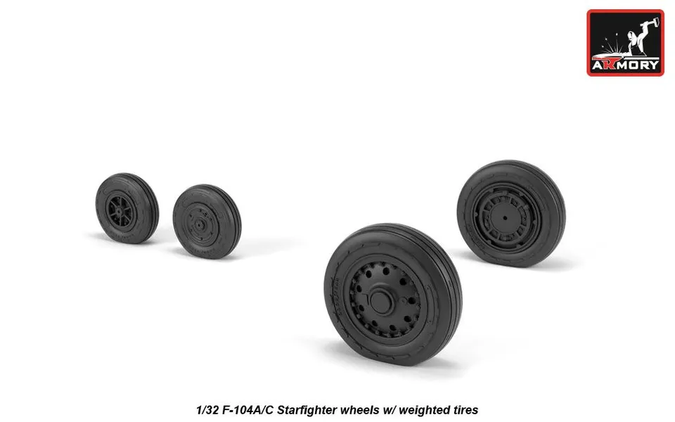 Armory Models F-104A/C Starfighter kola 1/32 zatížená