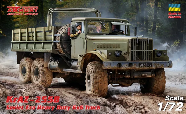 Armory Models KrAZ-255B stavebnice 1/72 valník