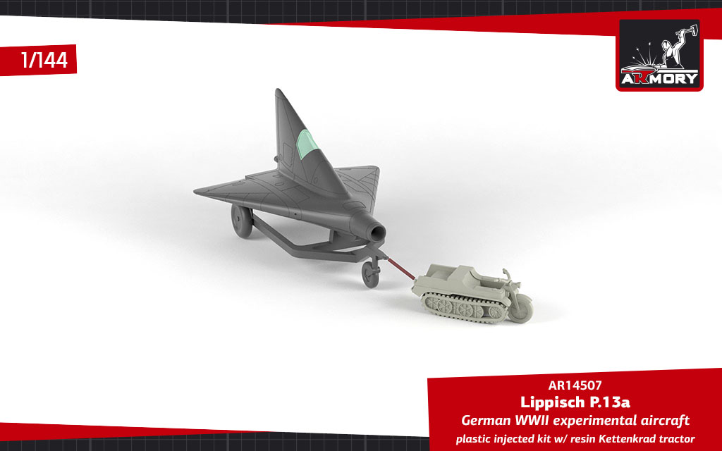 Armory Models Lippisch P.13a s Kettenkrad model 1/144 resin