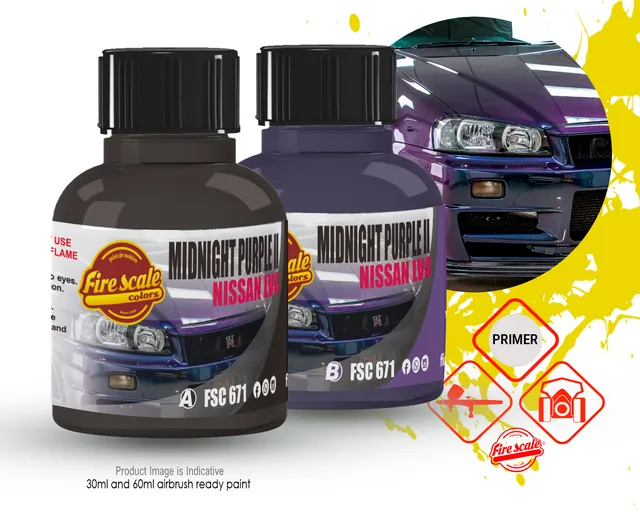 Fire Scale Midnight Purple II Nissan LV4 laková barva 30 ml