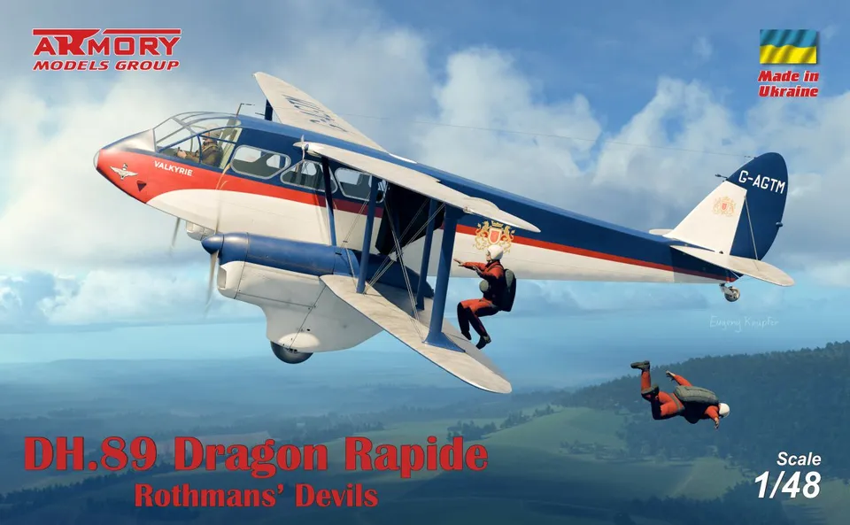Armory Models DH.89 Dragon Rapide 1/48 obtisky Rothmans