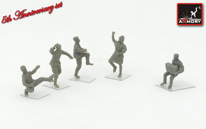 Armory Models sovětští vojáci 1/72 figurky oslava