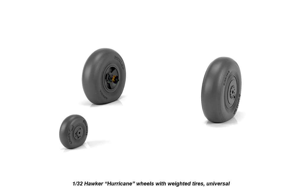 Armory Models Hawker Hurricane kola 1/32 zatížená