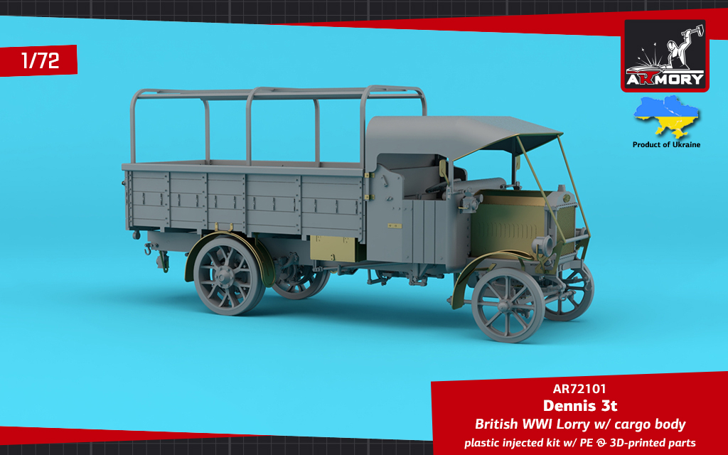 Armory Models Dennis 3t Lorry model 1/72 valník