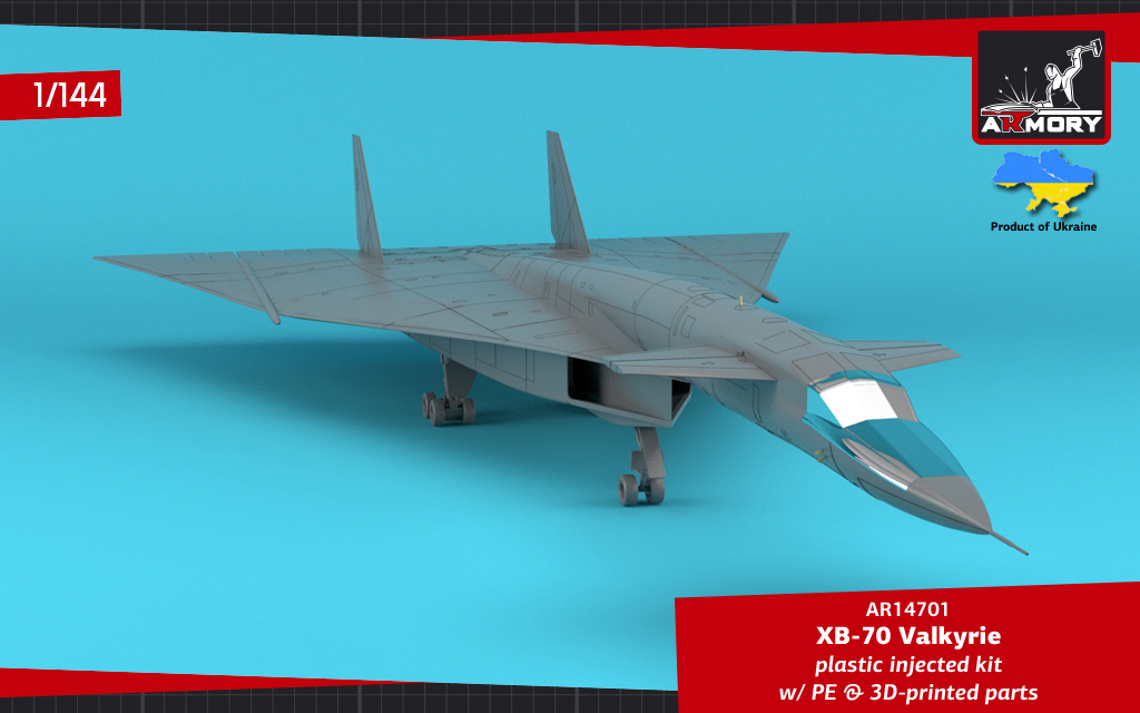 Armory Models XB-70 Valkyrie model 1/144 bombardér