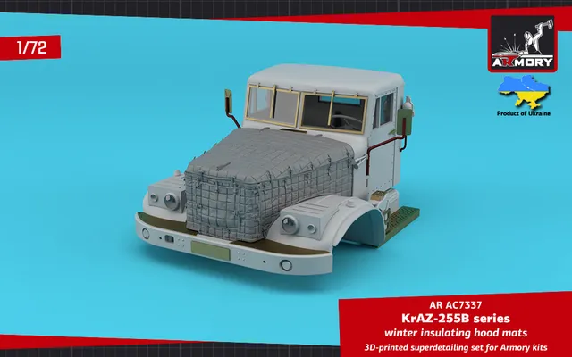 Armory Models 1/72 KrAZ-255B zimní plachty kapoty