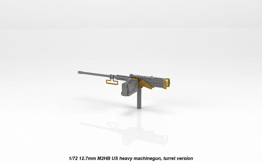 Armory Models 1/72 M2HB 12,7mm kulomet věžová verze