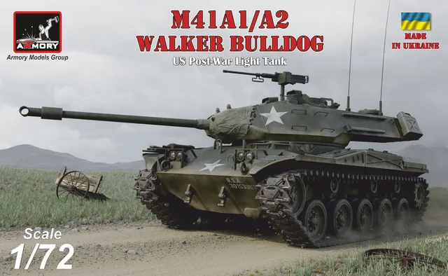 Armory Models M41A1/A2 Walker Bulldog tank 1/72 resinový