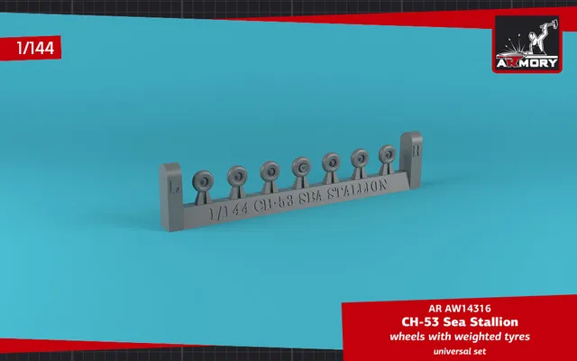 Armory Models CH-53 Sea Stallion kola 1/144 zatížená