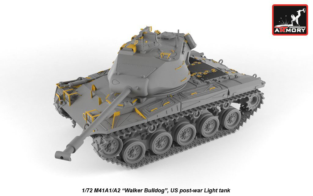 Armory Models M41A1/A2 Walker Bulldog tank 1/72 resinový