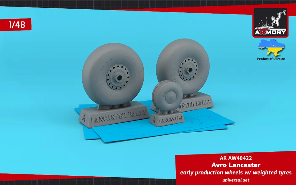 Armory Models Avro Lancaster kola 1/48 raná zatížená