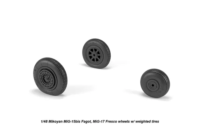 Armory Models MiG-15bis / MiG-17 resinová kola 1/48