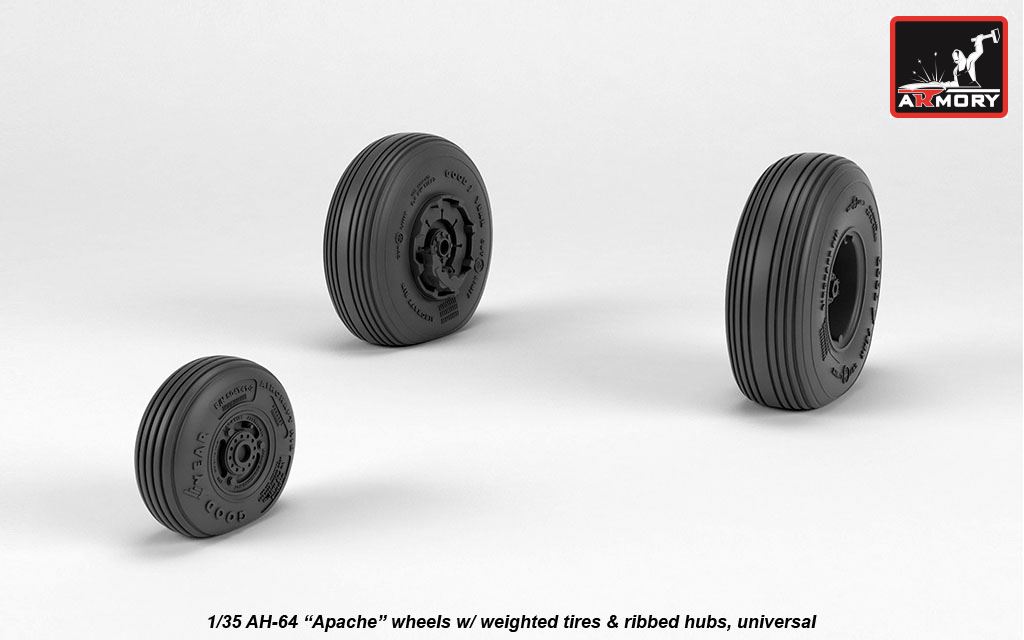Armory Models 1/35 AH-64 Apache kola zatížená