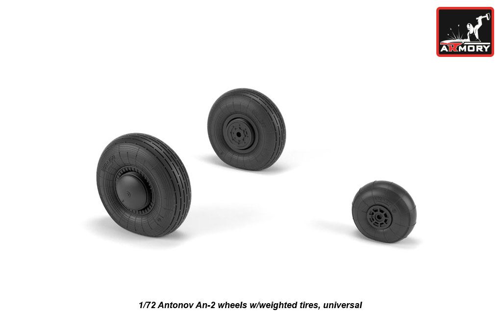 Armory Models 1/72 An-2/An-3 Colt kola zatížená resinová