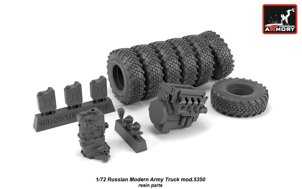 Armory Models 4350 4x4 truck model 1/72 postsovětský